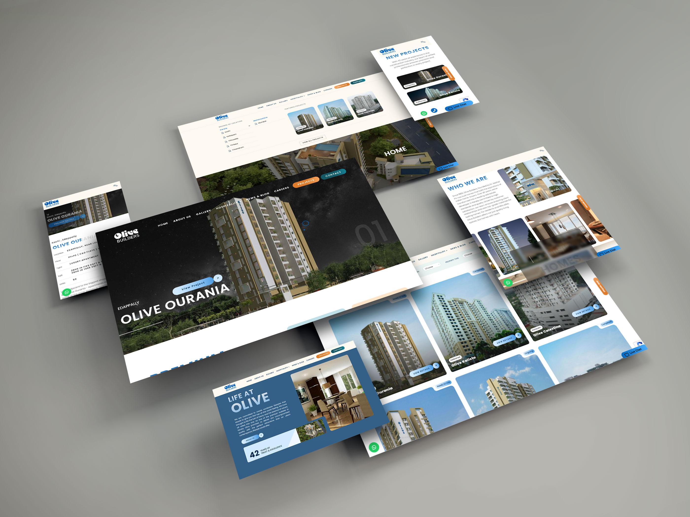 Olive Builders Website Development