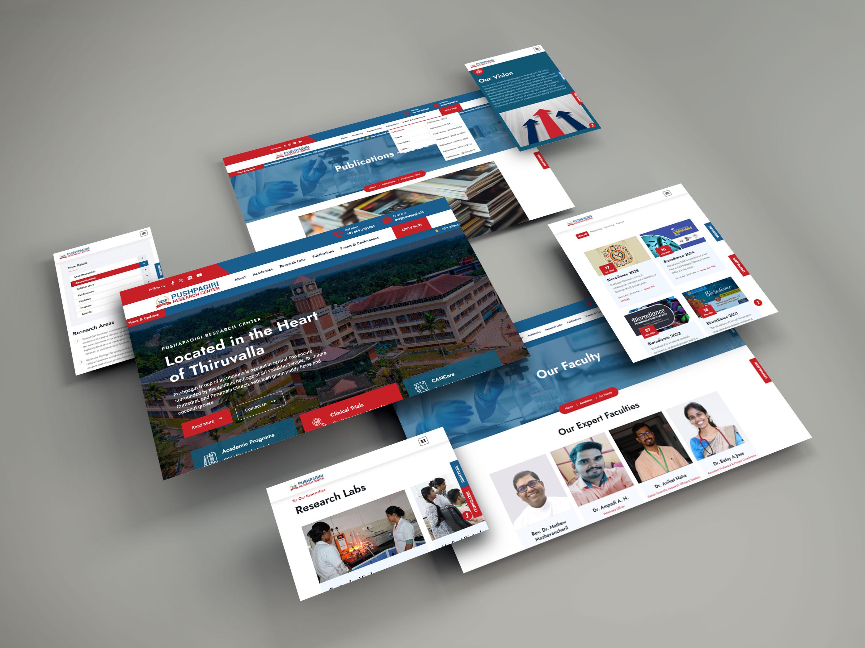 Pushpagiri Research Center Website